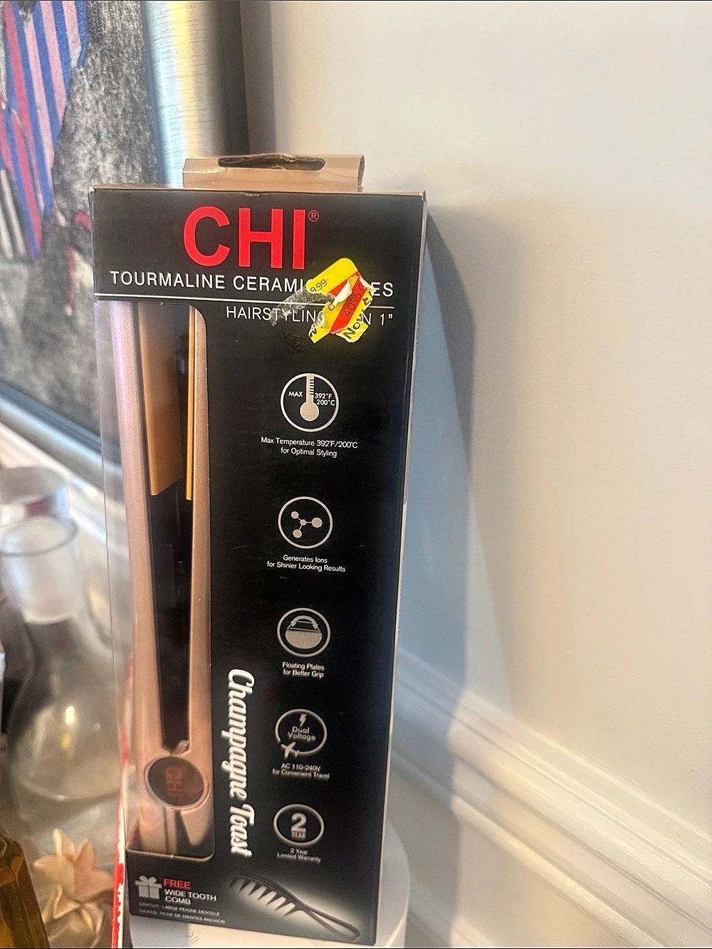 CHI Tourmaline Ceramic Hair Styling Iron Hair Styling Iron NWT